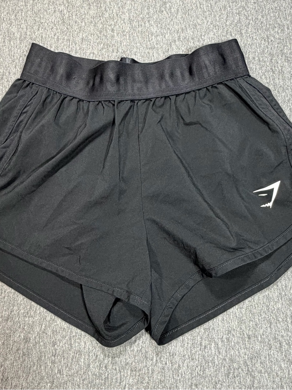 Gymshark Women’s Black Training Loose Fit Shorts XS No Slip Waistband